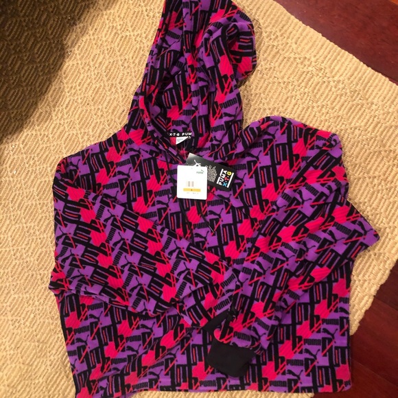 NWT Puma XTG Fleece Hoodie Sweatshirt Small - Picture 2 of 6